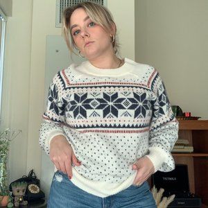 Winter Patterned Wool Sweater